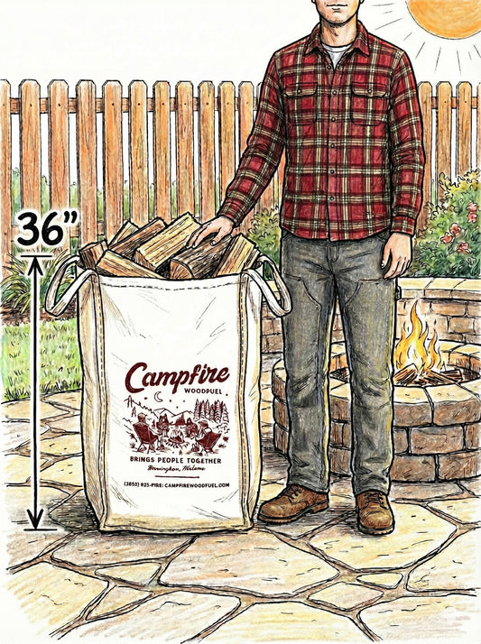 SINGLE BULK BAG OF KILN-DRIED FIREWOOD