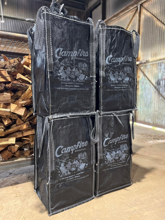 4 BULK BAGS OF KILN-DRIED FIREWOOD