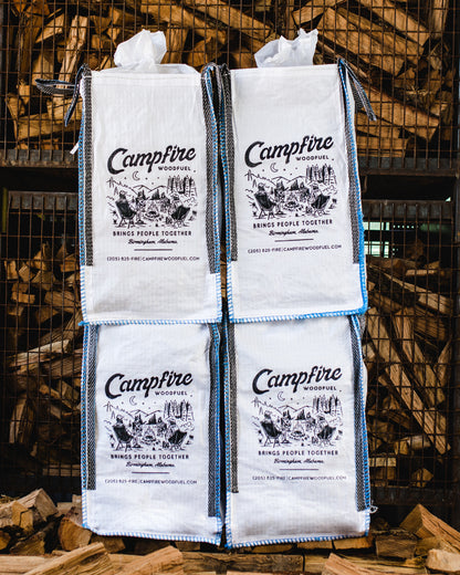 4 BULK BAGS OF KILN-DRIED FIREWOOD