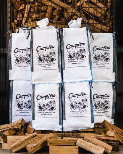 8 BULK BAGS OF KILN-DRIED FIREWOOD