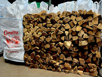 4 BULK BAGS OF KILN-DRIED FIREWOOD